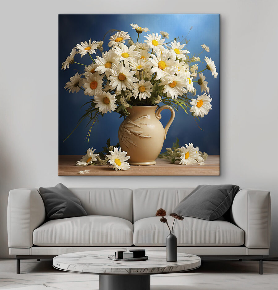 A vase of white flowers A vase of white flowers