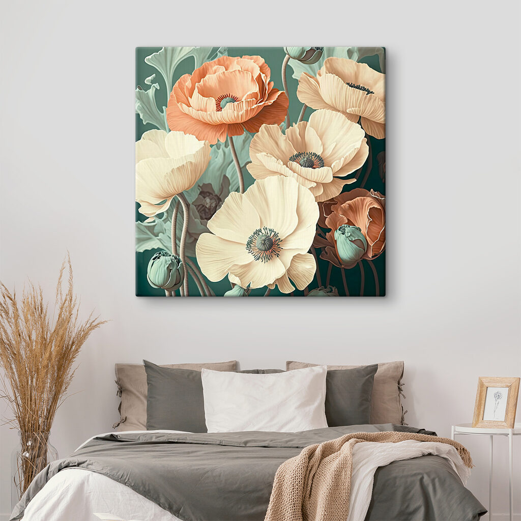Delicate blooms in soft pastel hues