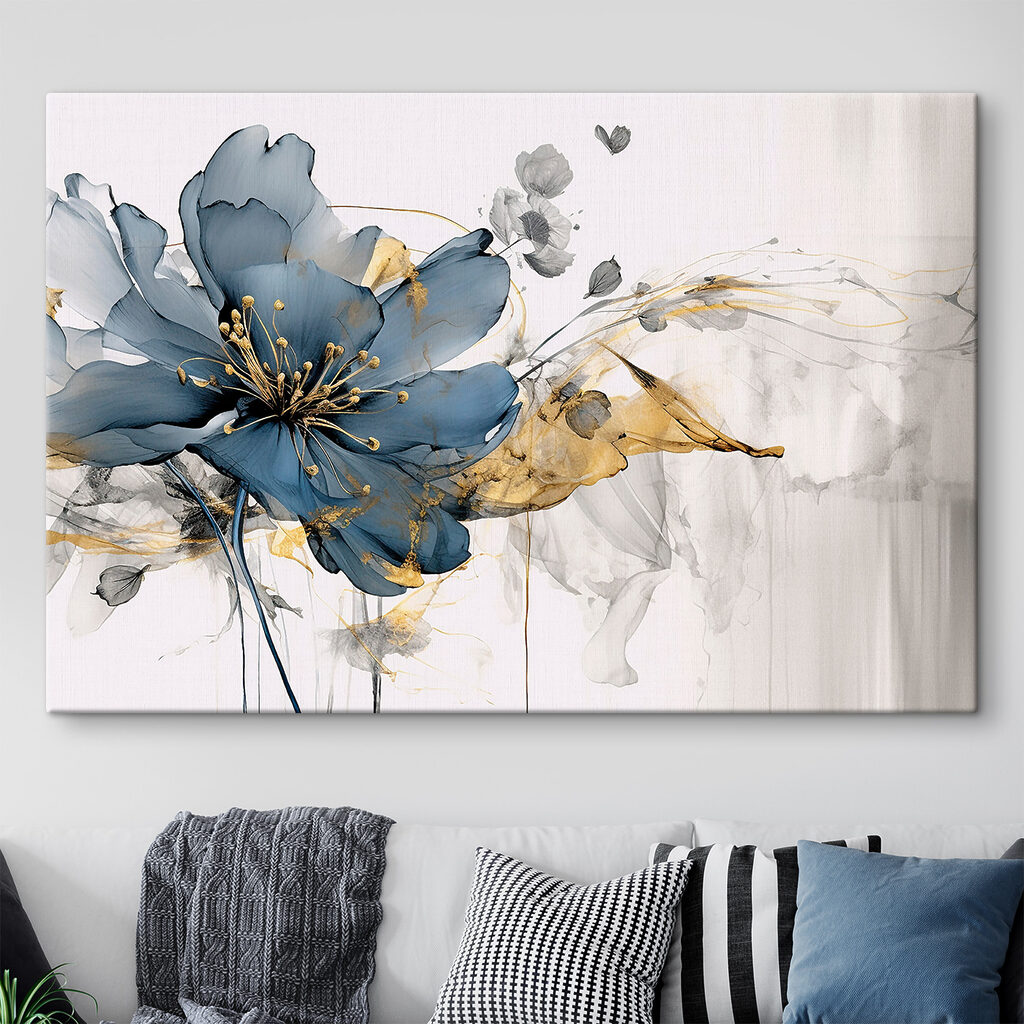 Elegant floral dance in monochrome hues. Elegant floral dance in monochrome hues.