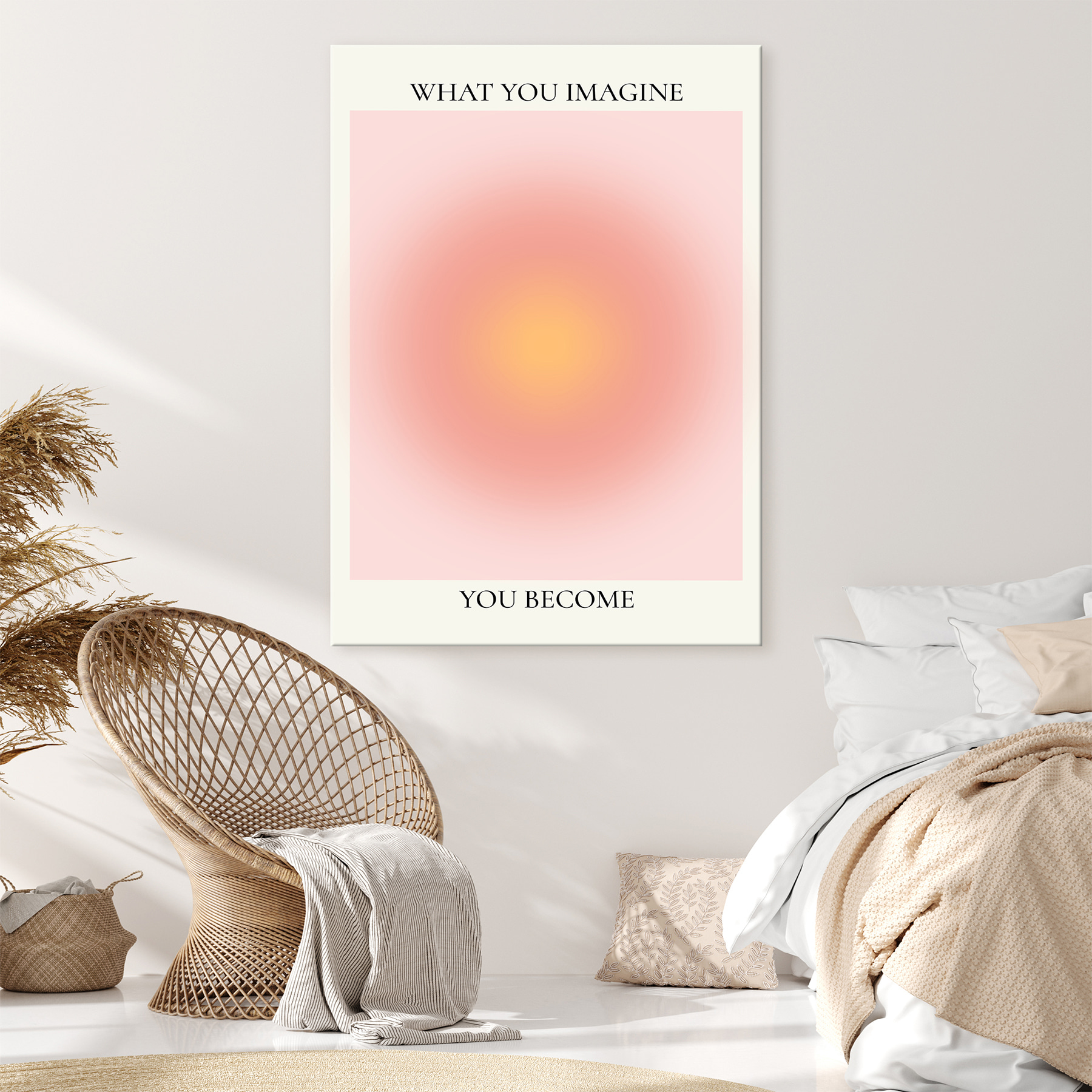 A pink and yellow circle