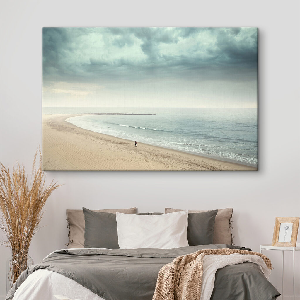 A person walking on a beach A person walking on a beach