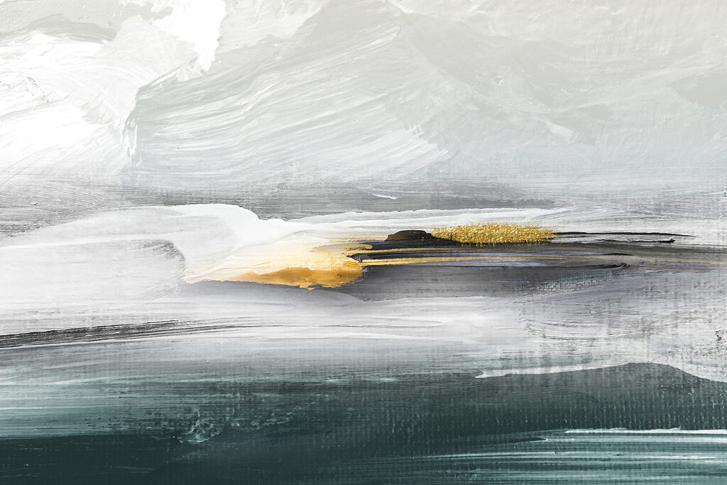 A painting of a landscape