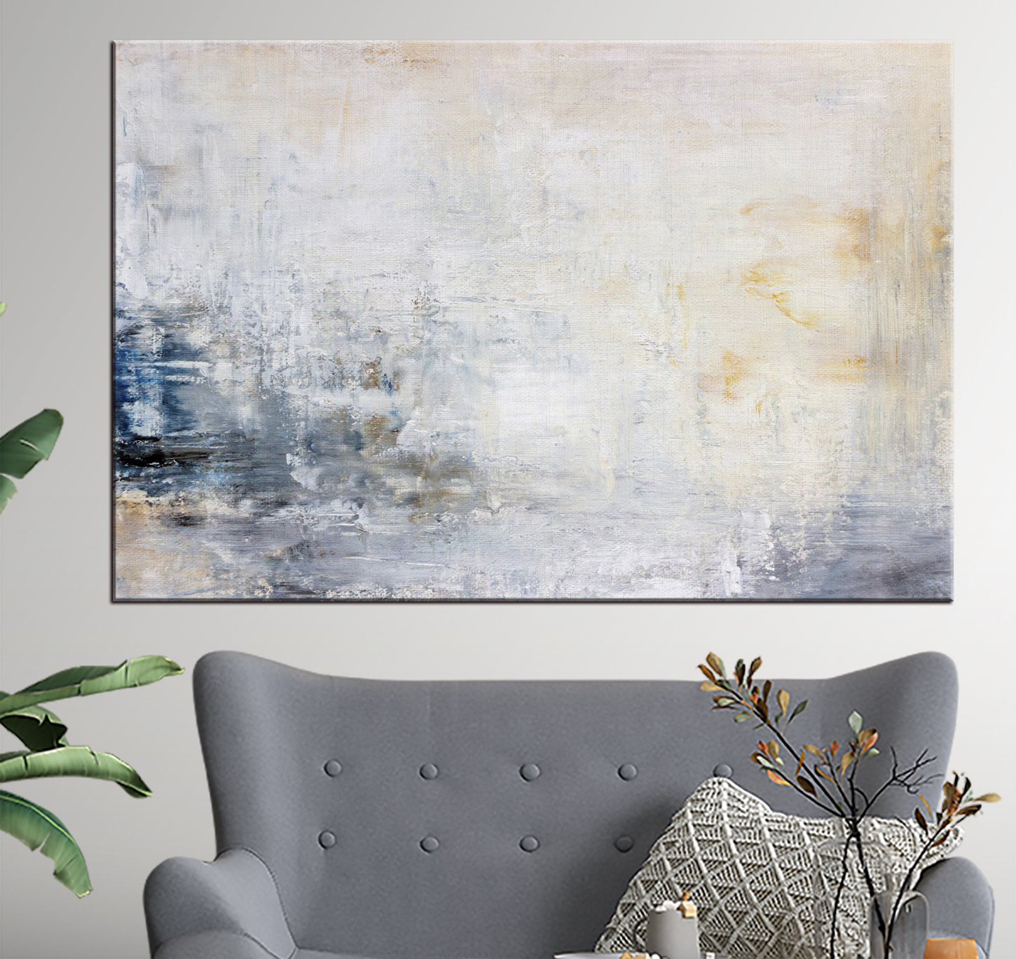 A white and blue background