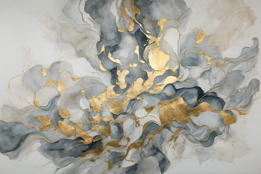 Elegant swirls of blue and taupe Elegant swirls of blue and taupe