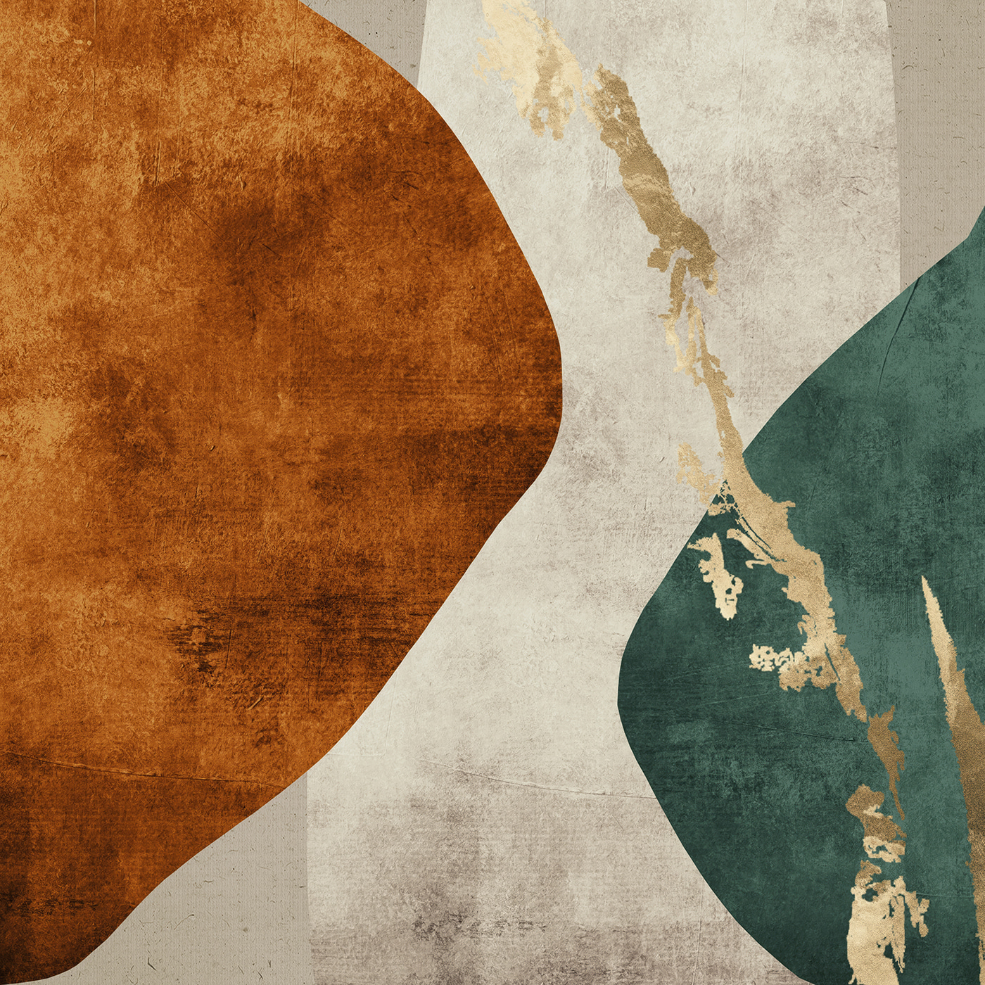 A art piece with a colorful design