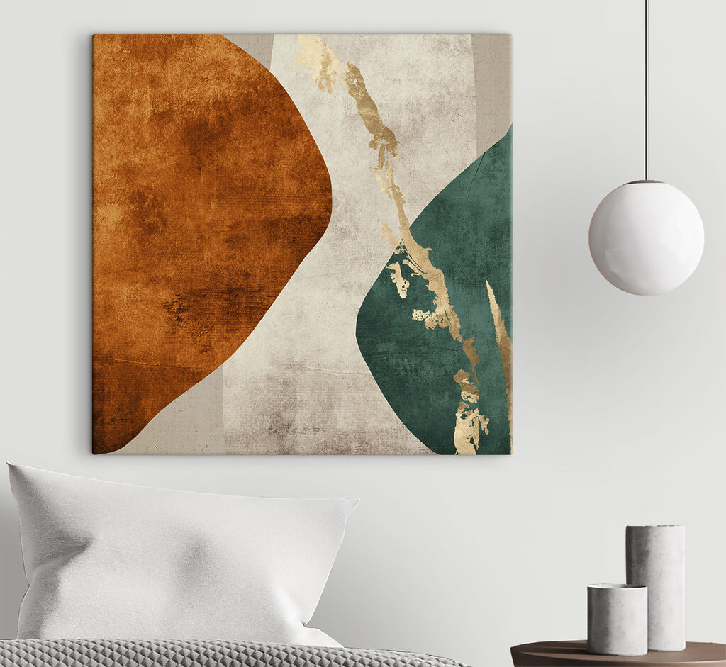 A art piece with a colorful design