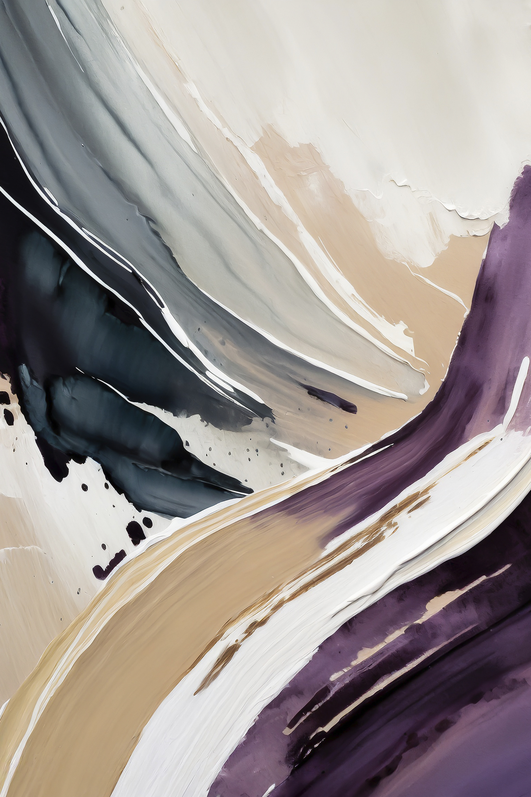 A close up of a painting