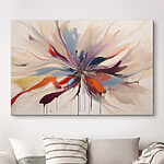 Obraz řeky protékající polem s barevnými stromy Obraz Barevná květina s přívalem barvy