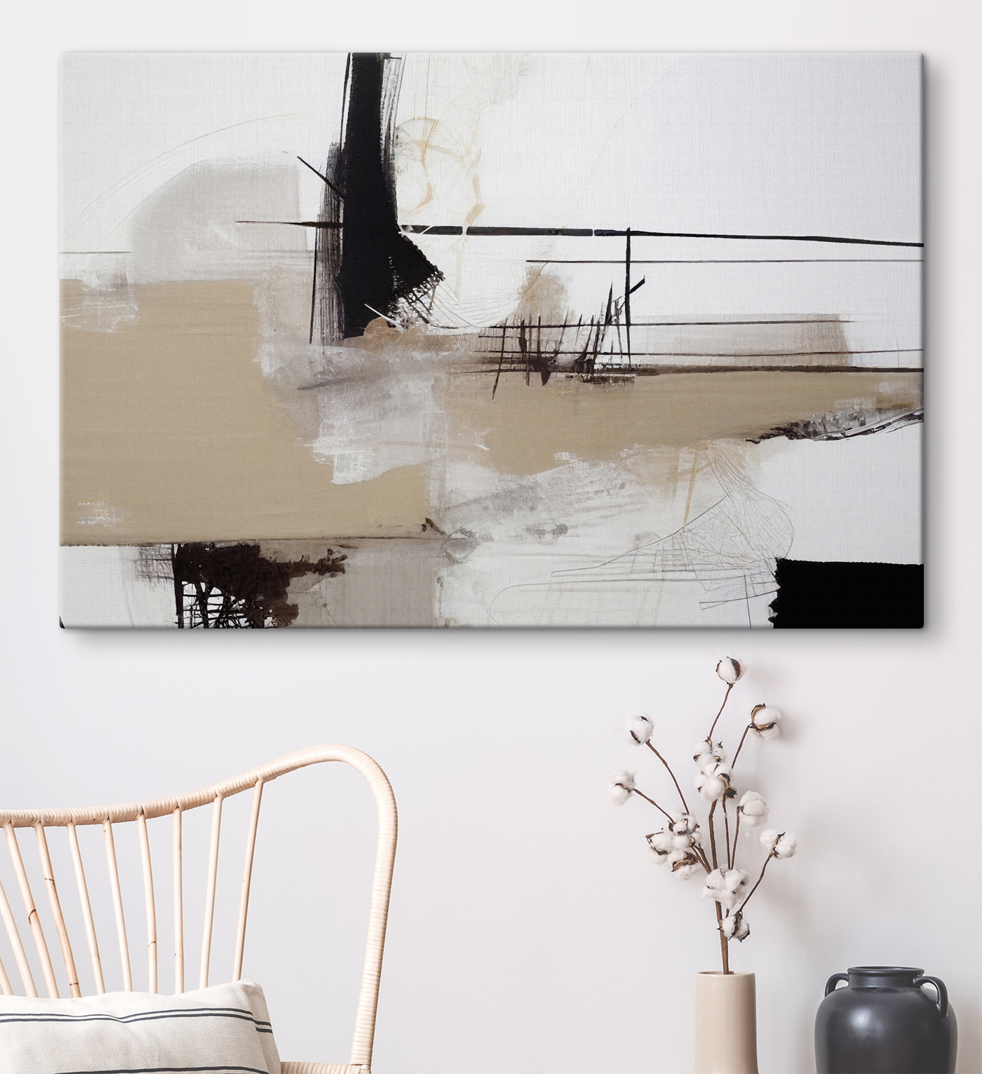 A painting of a landscape A painting of a landscape