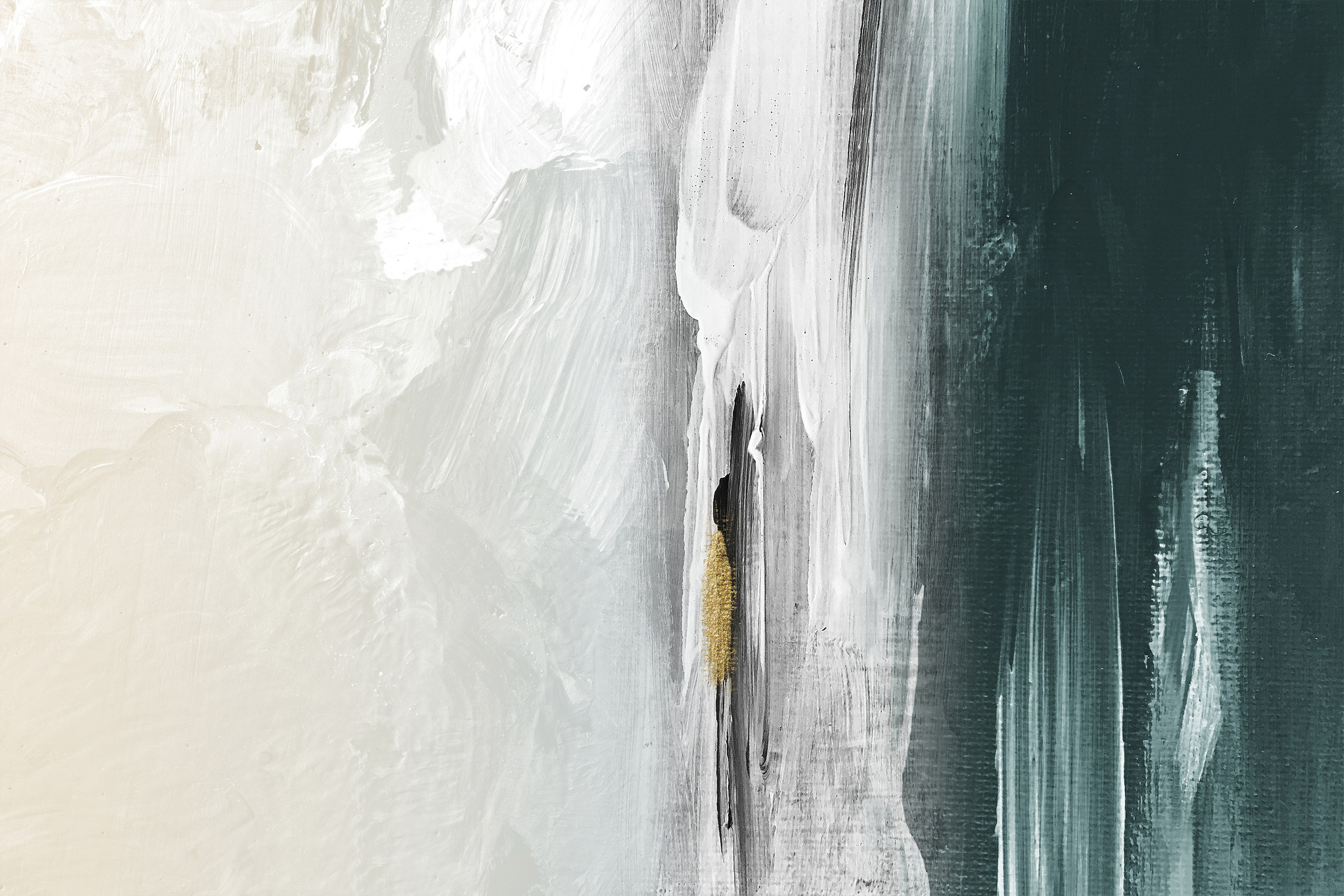 A close up of a painting