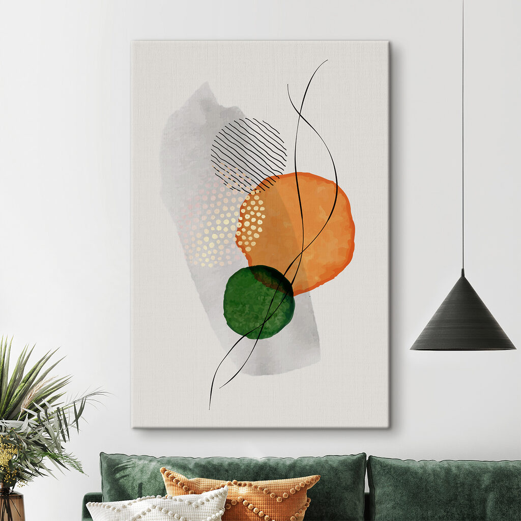 A colorful circles and lines