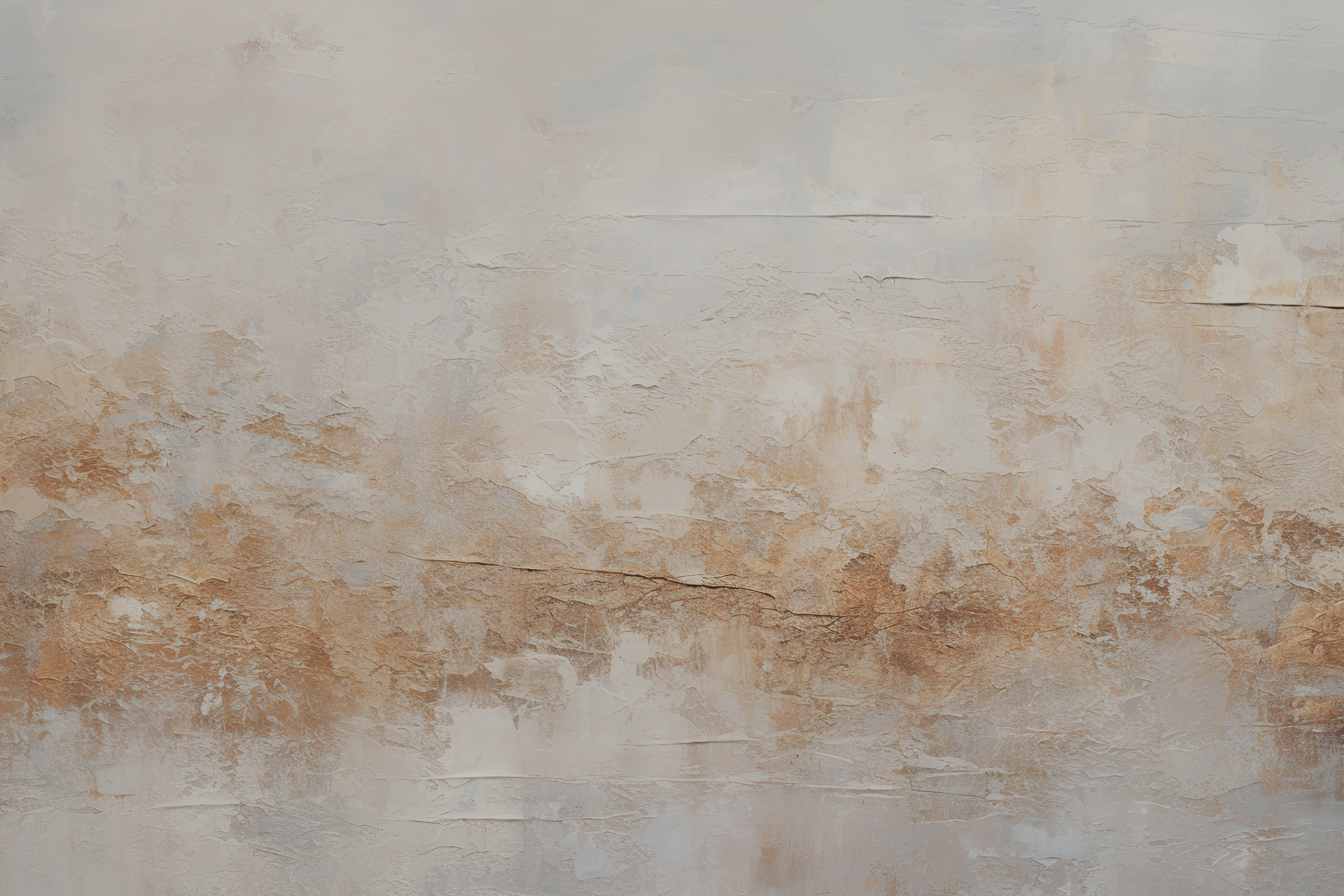 A white and brown wall