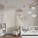 Fototapeta Tapeta s horami a letadly