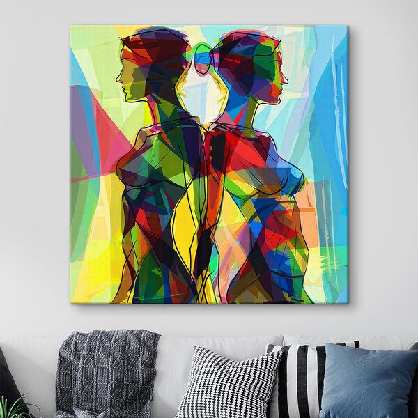 A woman's silhouettes of a woman's body