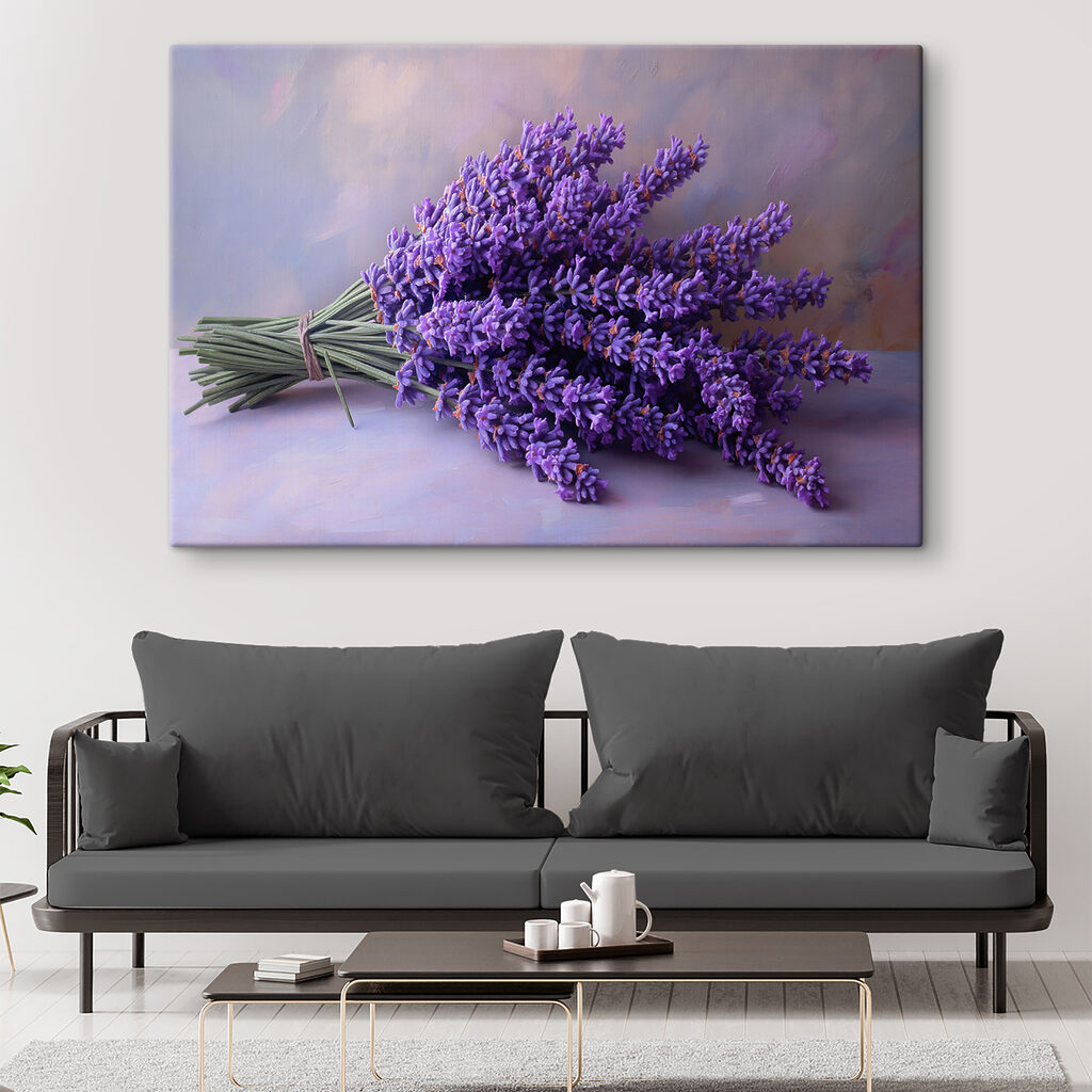 A bunch of purple flowers