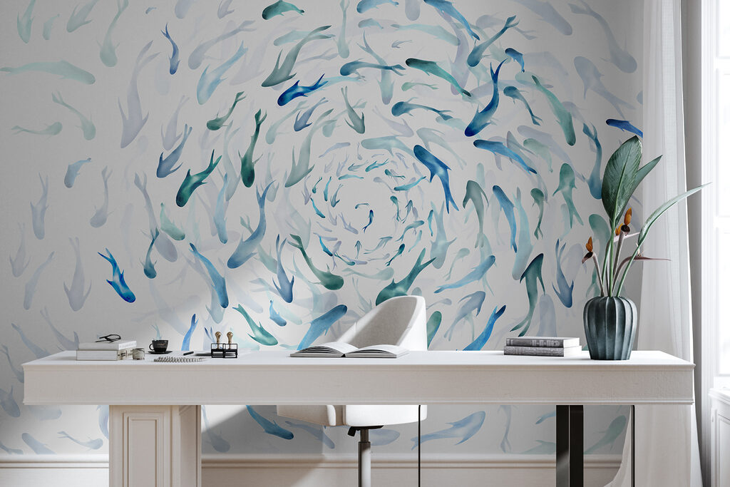 Skupina ryb plovoucích ve spirále w00510piw1mr 1024x683 - Skupina ryb plovoucích ve spirále - tegory