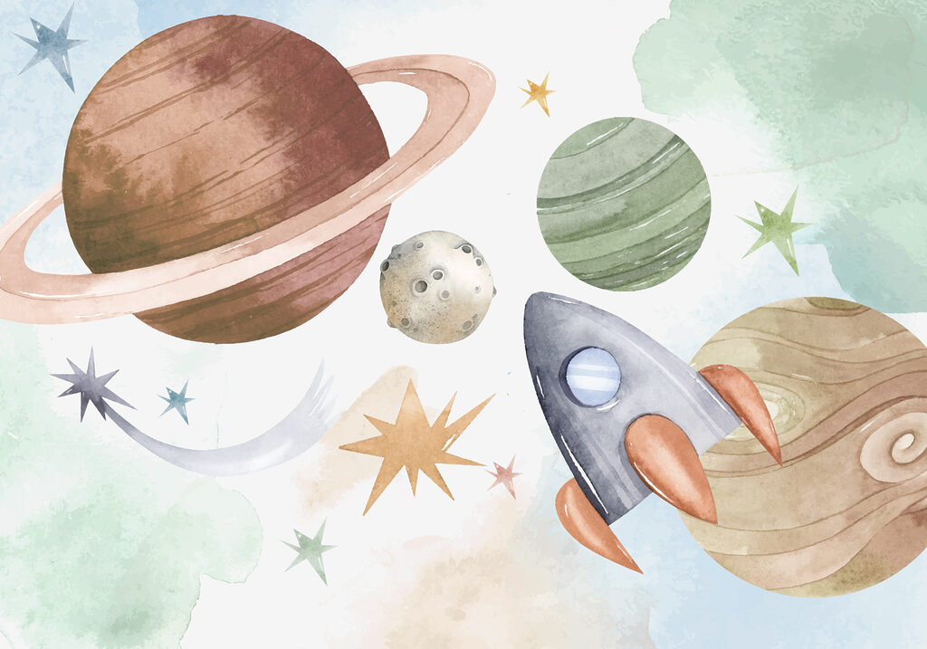 Raketa a planety ve vesmíru Raketa a planety ve vesmíru