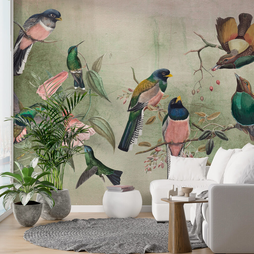 Skupina ptáků na větvi w00543pig24ms 1024x1024 - Skupina ptáků na větvi - tegory