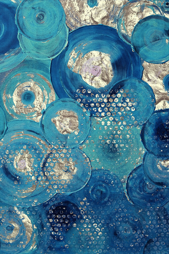 s01035p 683x1024 - Modrý a stříbrný kruhový obraz - tegory