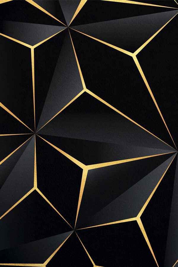 Elegantní černý geometrický design s akcenty Elegantní černý geometrický design s akcenty