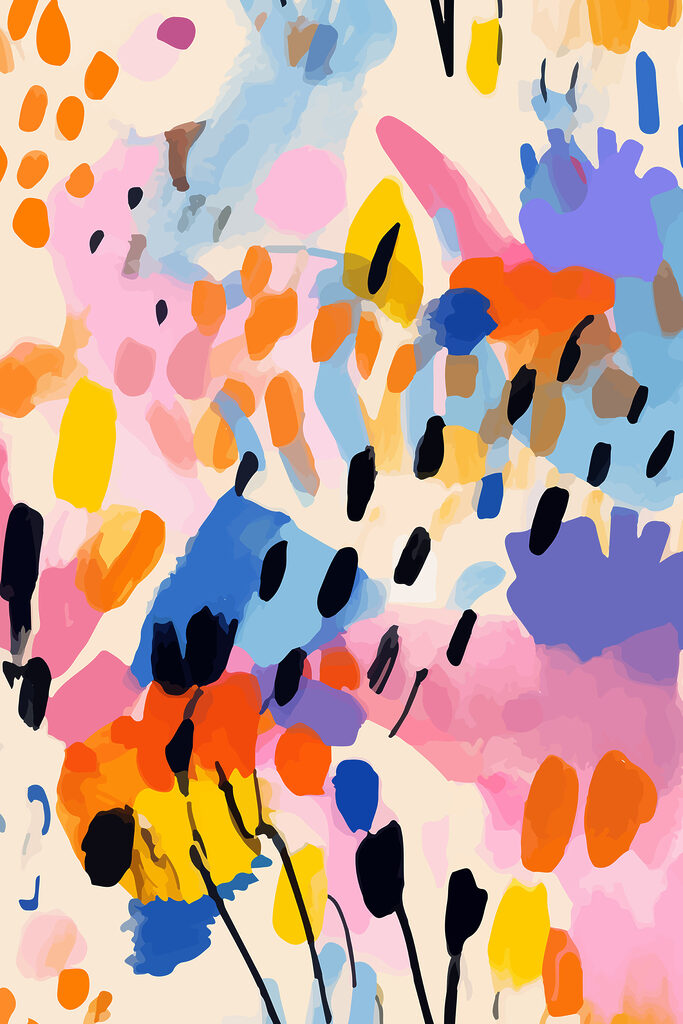 s36597p 683x1024 - Barevná malba černých teček a skvrn - tegory