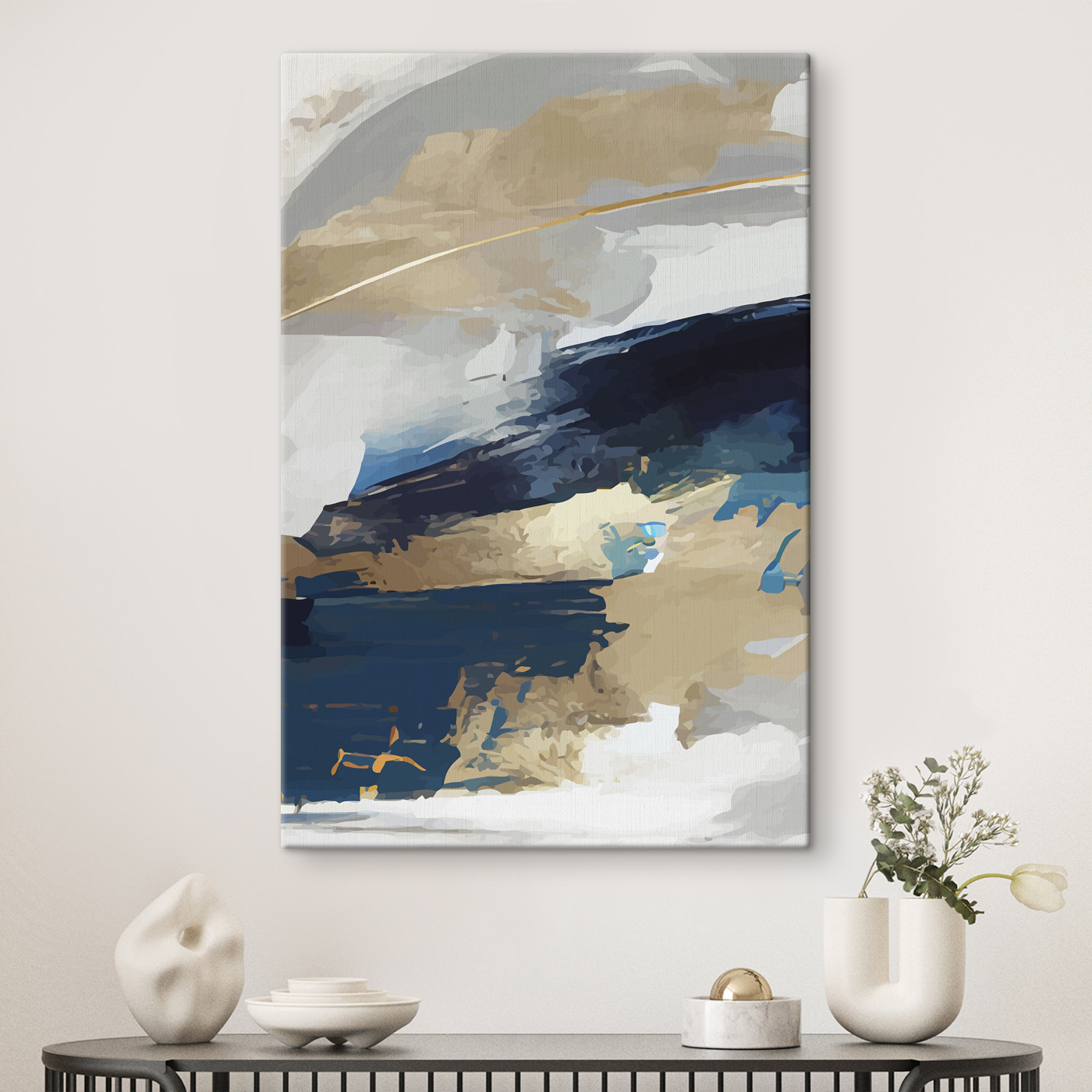 s36621pig114m - Malba modrou, bílou a hnědou barvou - tegory