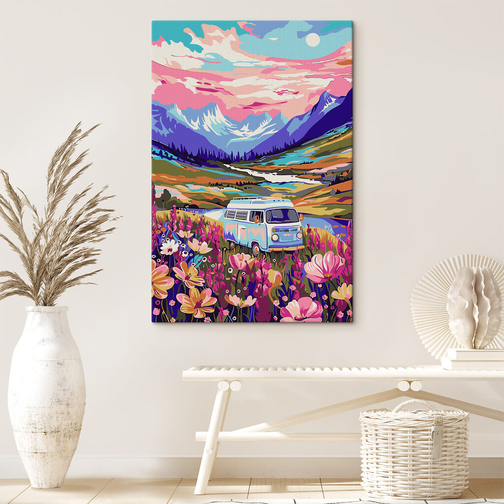 Dodávka projíždějící květinovým polem s38260pih10 1024x1024 - Dodávka projíždějící květinovým polem - tegory