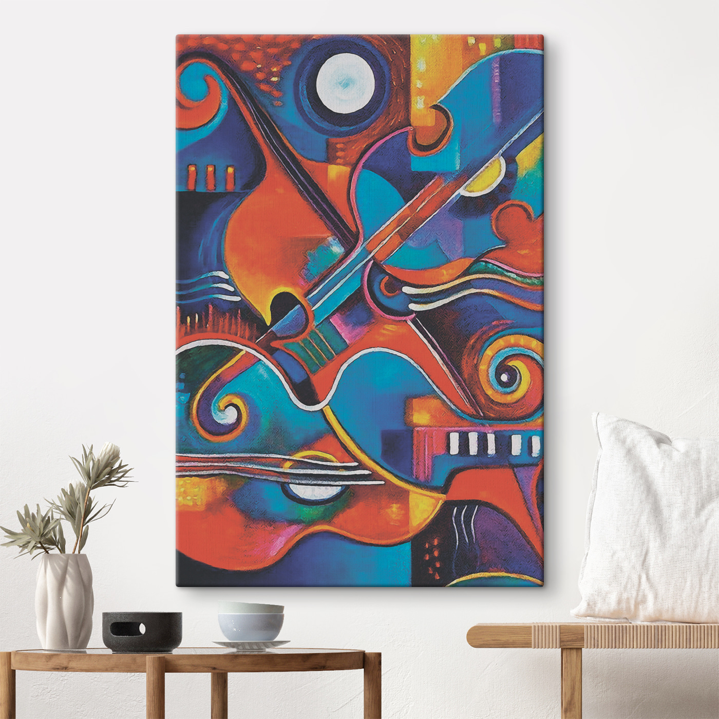 A colorful art piece of artwork