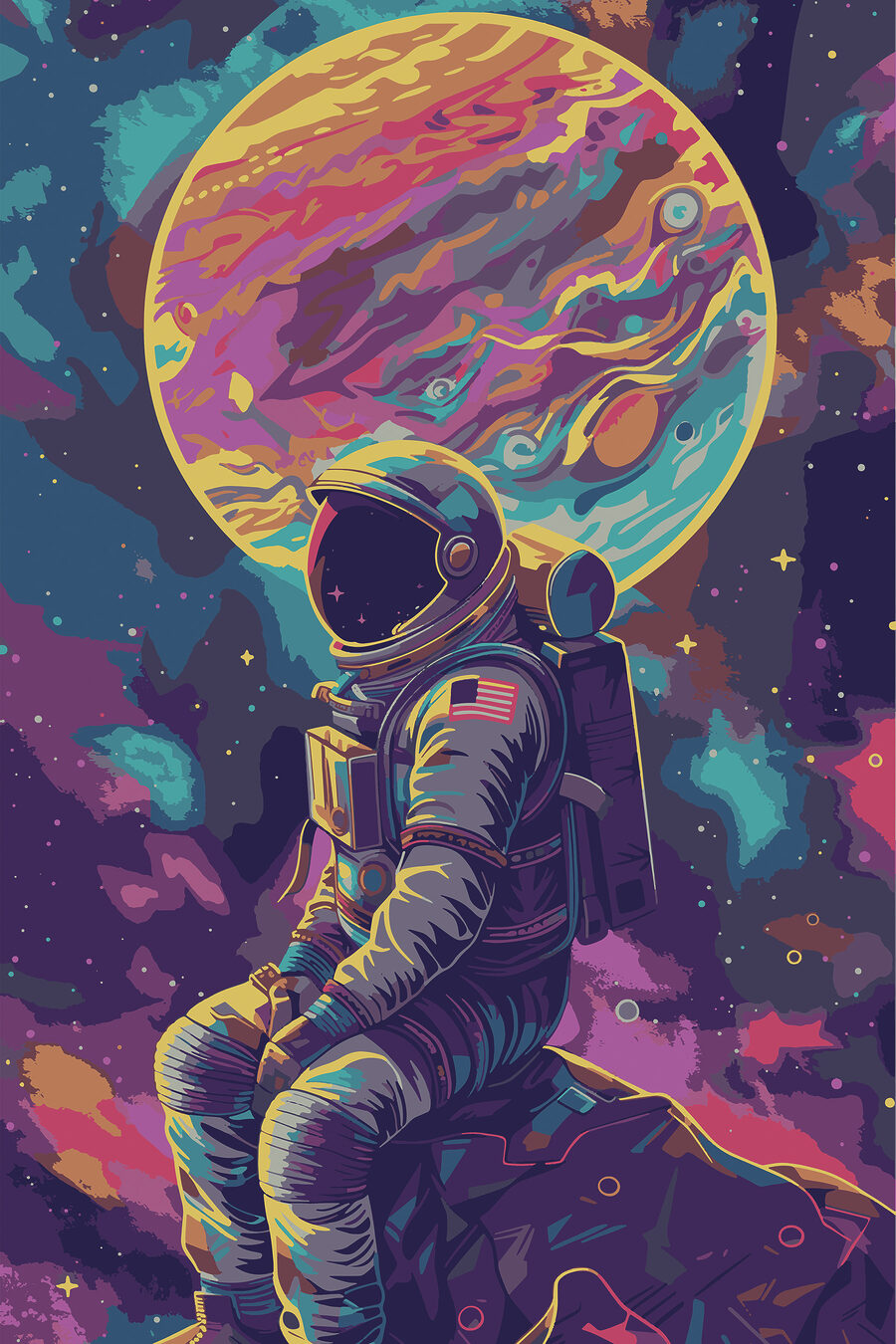 Astronaut ve vesmíru