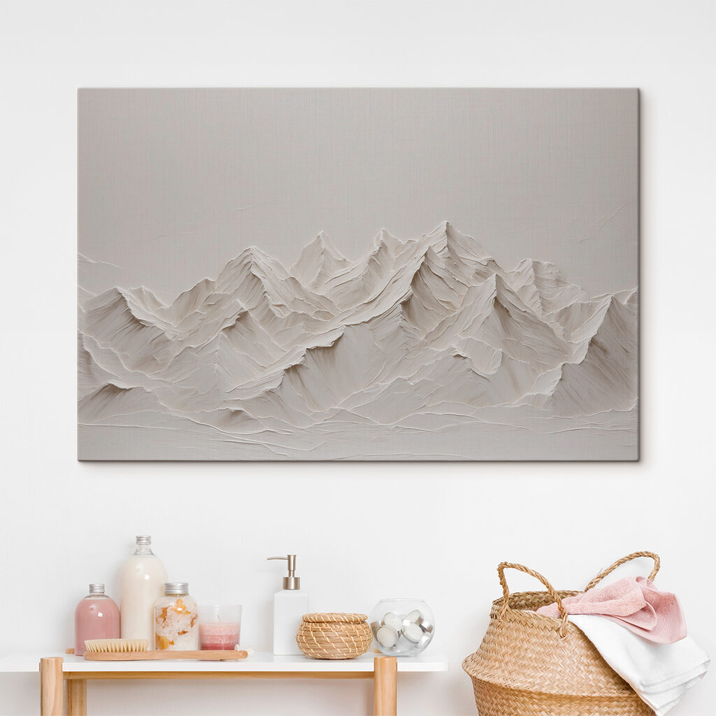 Obraz ženy s červenou barvou Obraz ženy s červenou barvou