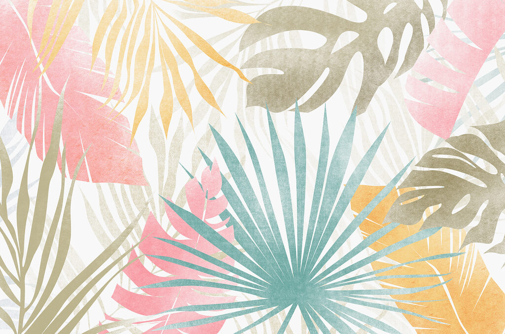 A close up of a pattern of leaves A close up of a pattern of leaves