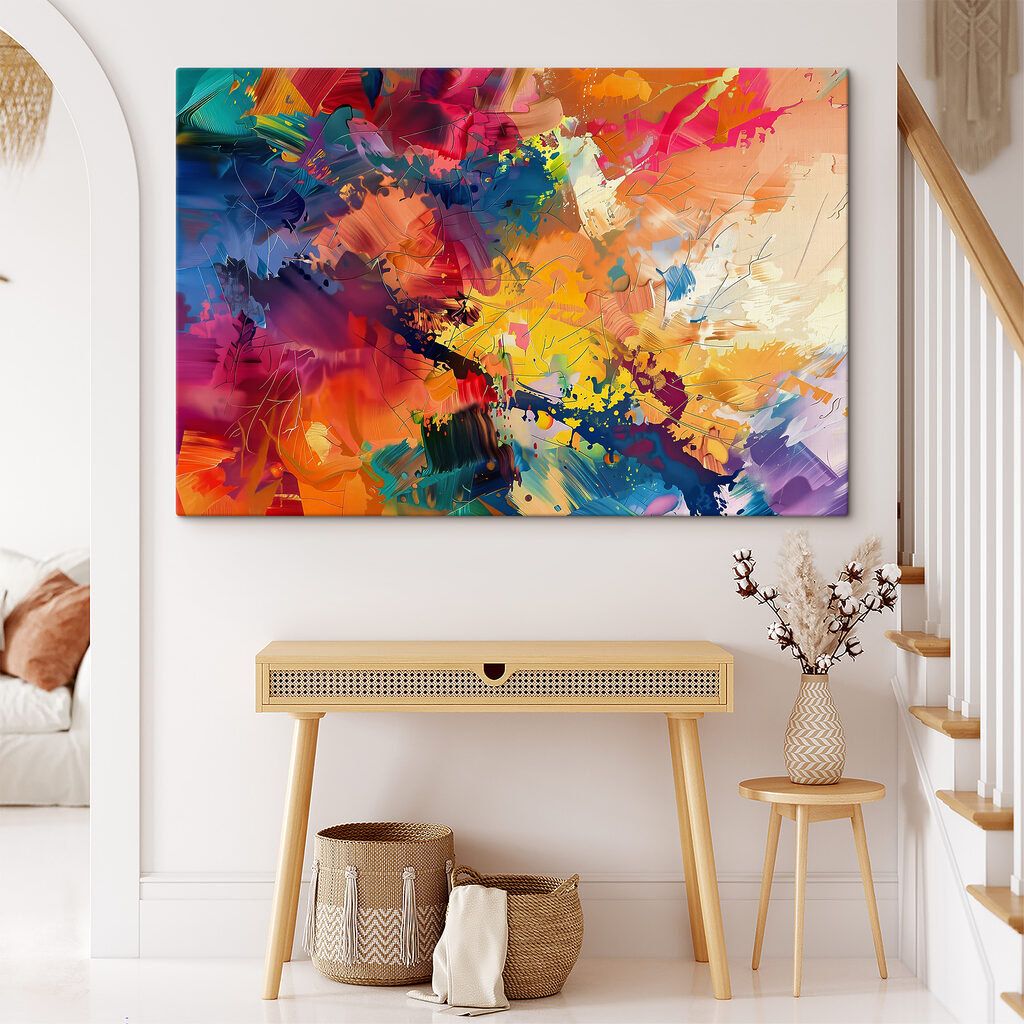 A colorful painting of different colors A colorful painting of different colors