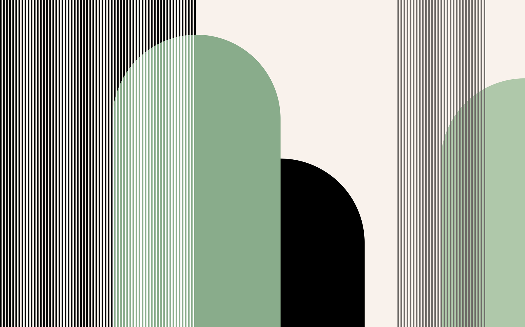 w00631v1p - Zelené a černé geometrické tvary - tegory