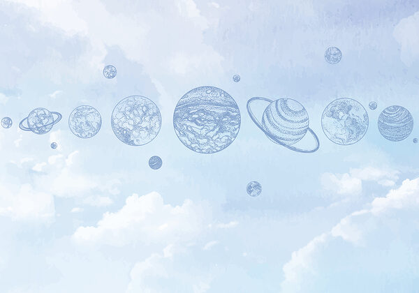 Řada planet na obloze Řada planet na obloze