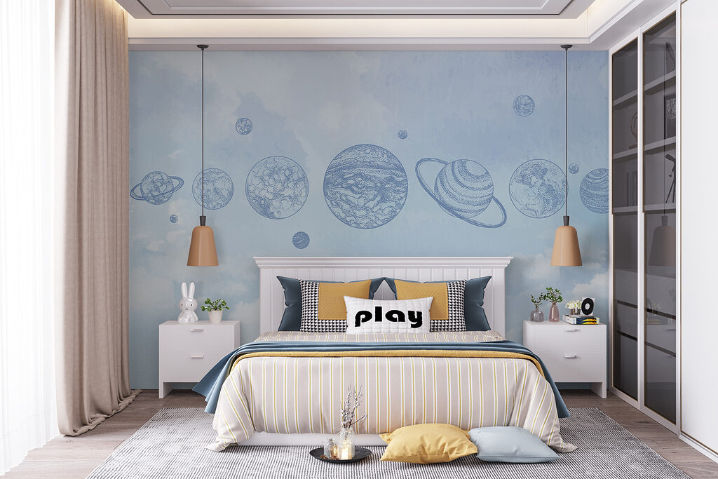 A line of planets in the sky A line of planets in the sky