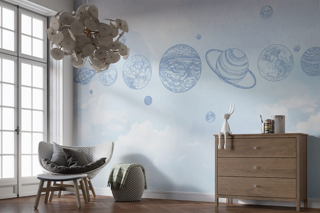 A line of planets in the sky A line of planets in the sky