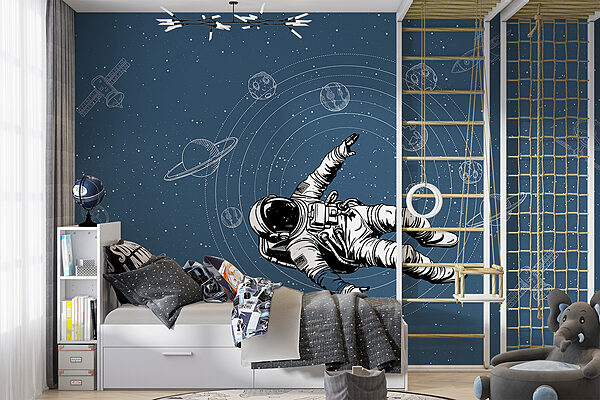 Astronaut vznášející se ve vesmíru Astronaut vznášející se ve vesmíru