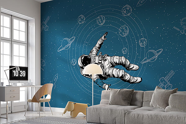 Astronaut vznášející se ve vesmíru Astronaut vznášející se ve vesmíru