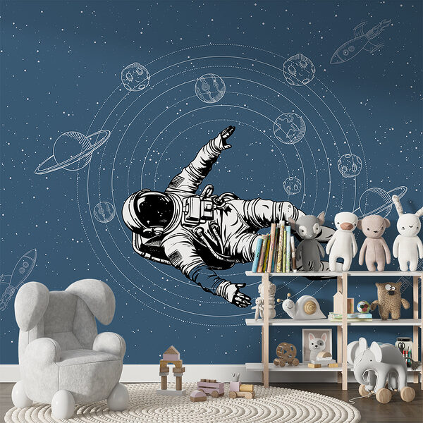 Astronaut vznášející se ve vesmíru Astronaut vznášející se ve vesmíru