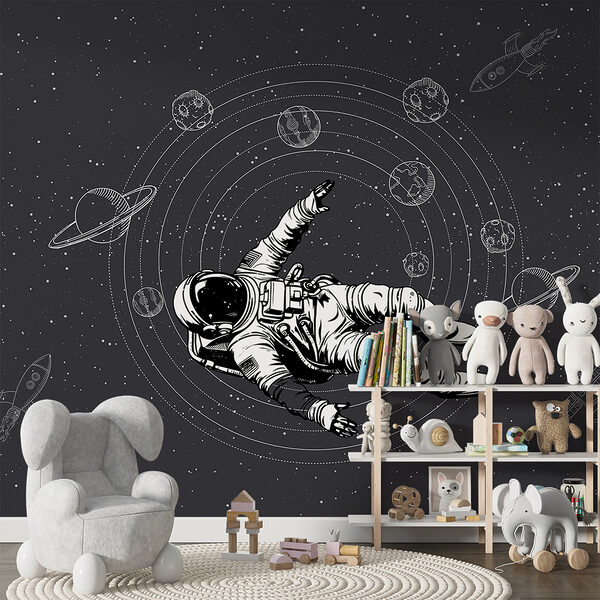 Astronaut vznášející se ve vesmíru Astronaut vznášející se ve vesmíru