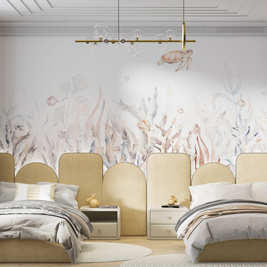 A seaweed and seaweeds on a white background