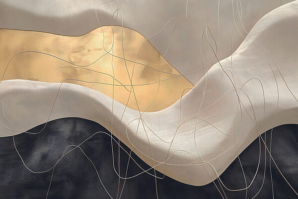 Abstract waves and lines intertwining