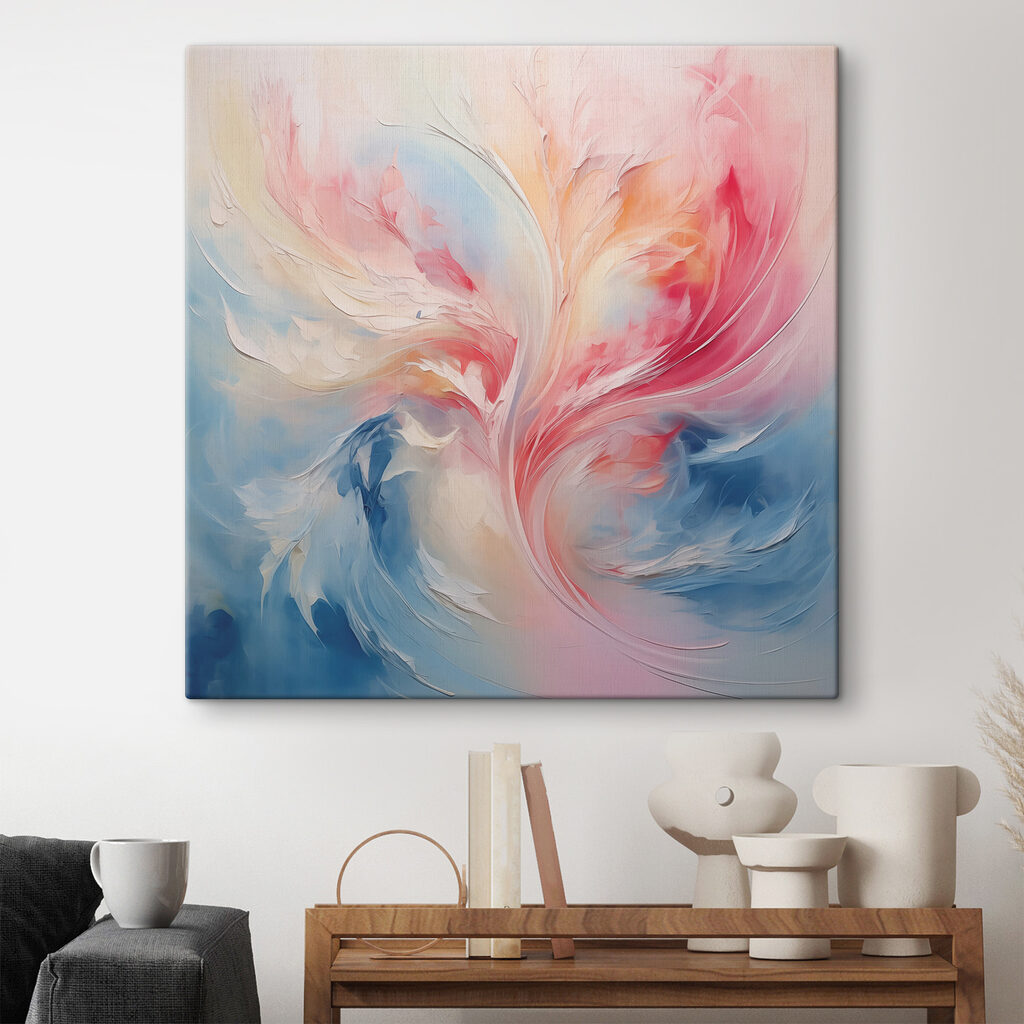 A colorful swirls of paint