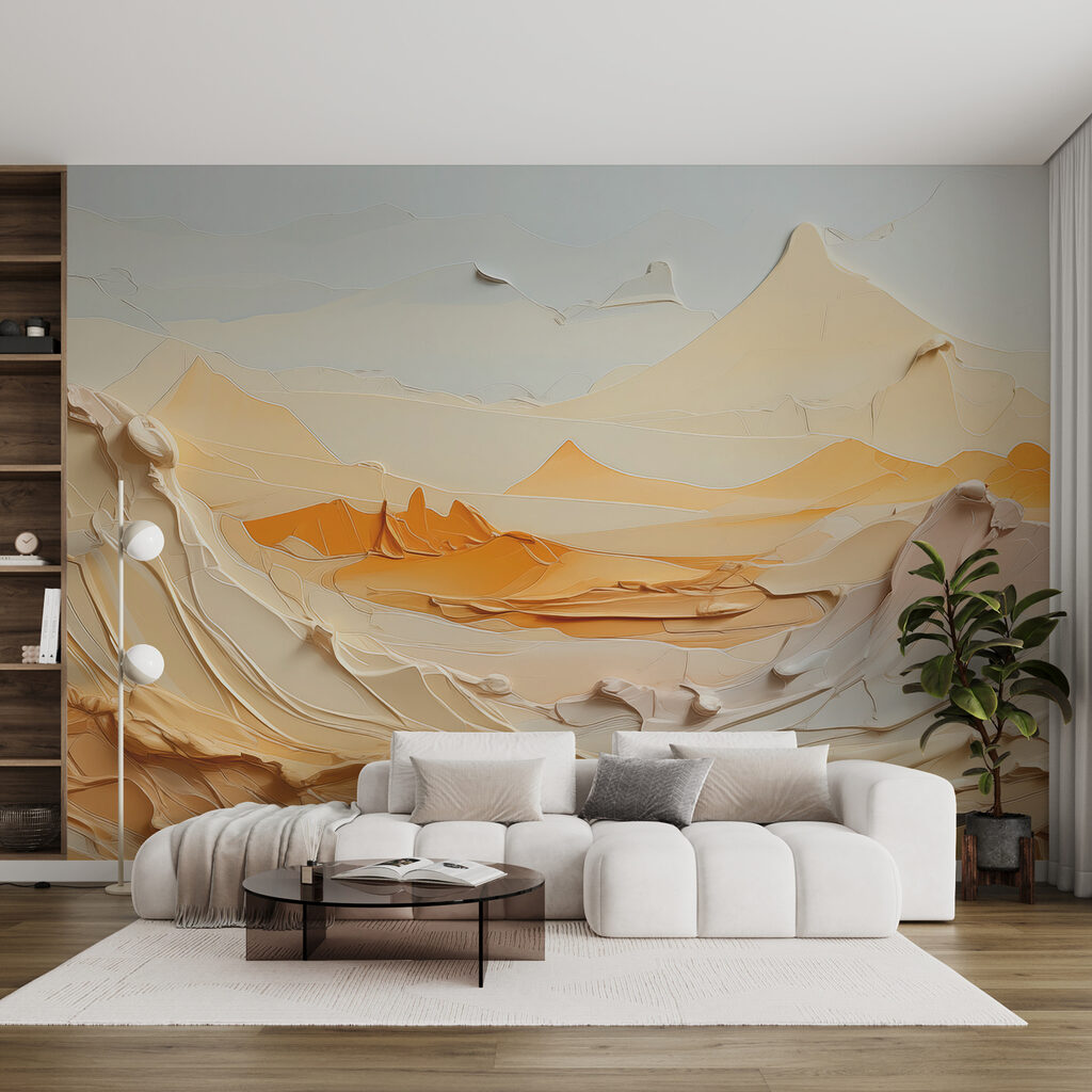 A paper cut out of a desert A paper cut out of a desert