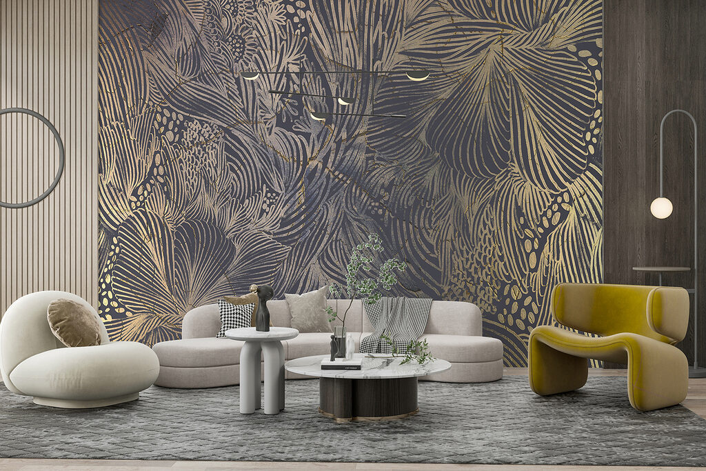 A close up of a wall with Nazca Lines in the background