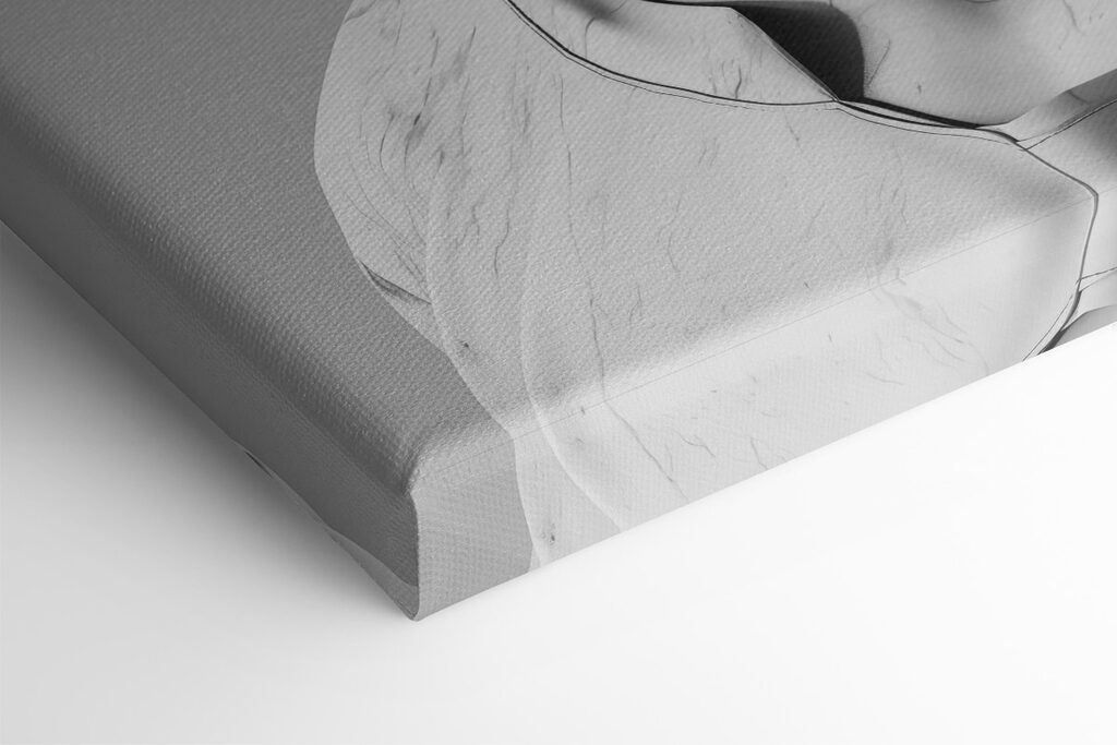 A statue of a man with headphones and a bubble gum A statue of a man with headphones and a bubble gum