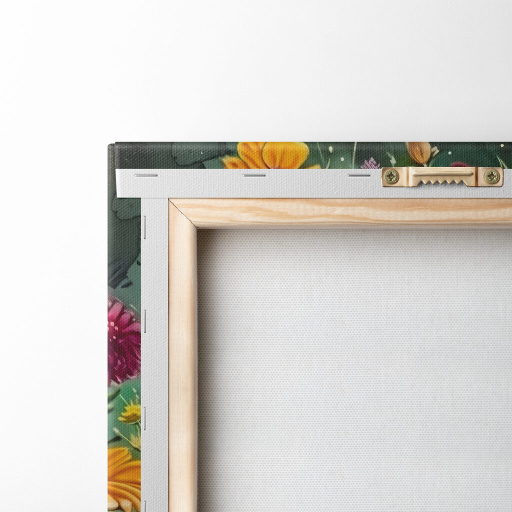 A colorful heart with flowers