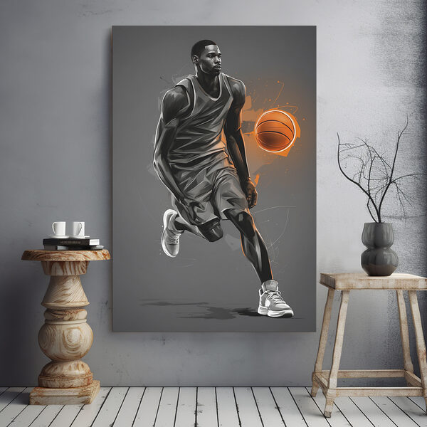 Basketbalista s míčem Obraz Basketbalista s míčem