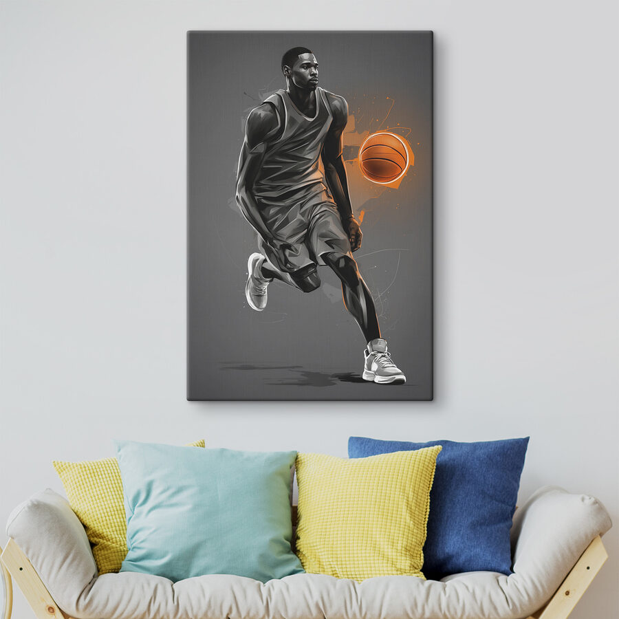 Obraz Basketbalista s míčem - Image 2