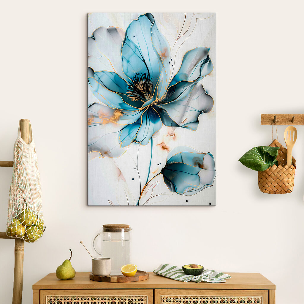 Abstraktní modrá květina s elegantními liniemi s39348pik300 1024x1024 - Abstraktní modrá květina s elegantními liniemi